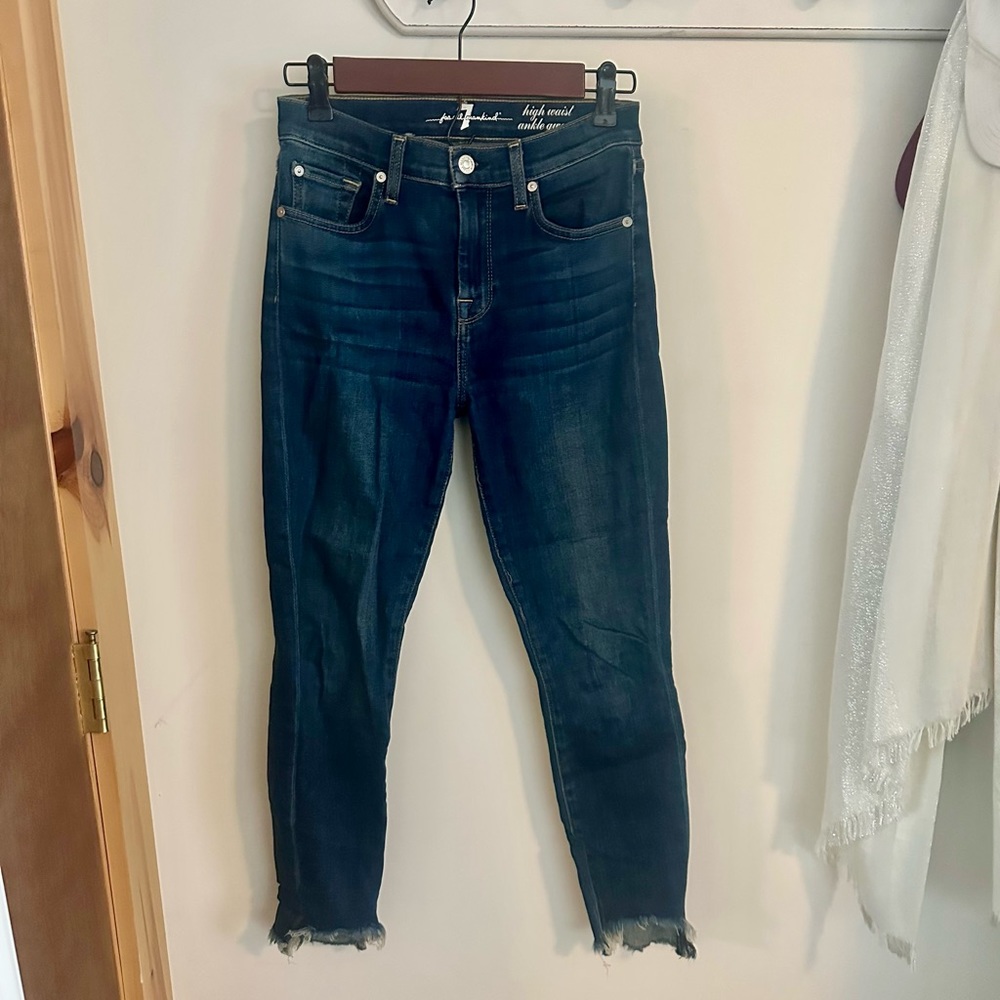 7 For All Mankind high waist ankle Gwenevere